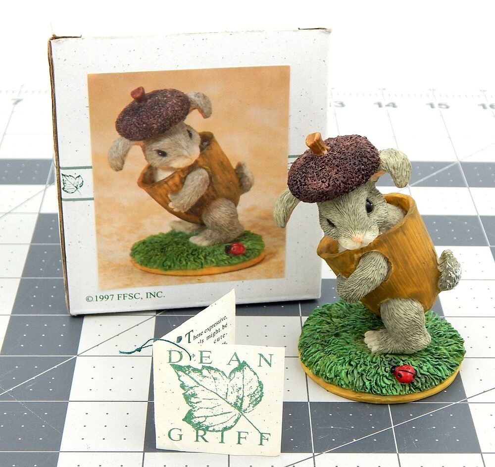 Charming Tails Binkeys Acorn Costume Chipmunk Figure 87-429 Fitz Floyd Vtg 1997